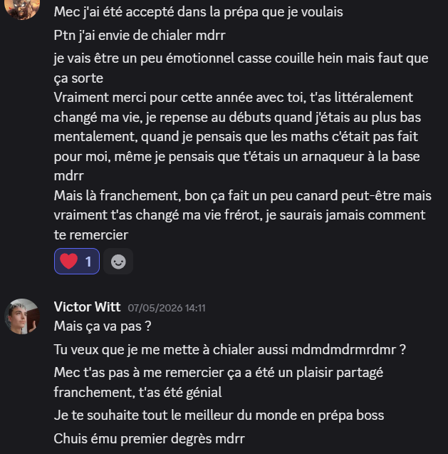 Témoignage d'élève accompagné par Self-Made Maths 5